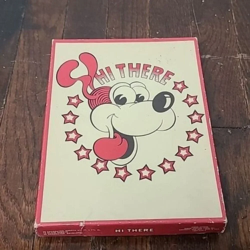 Vintage 70s 80s Gibson Division Stationery Box Set Dog
